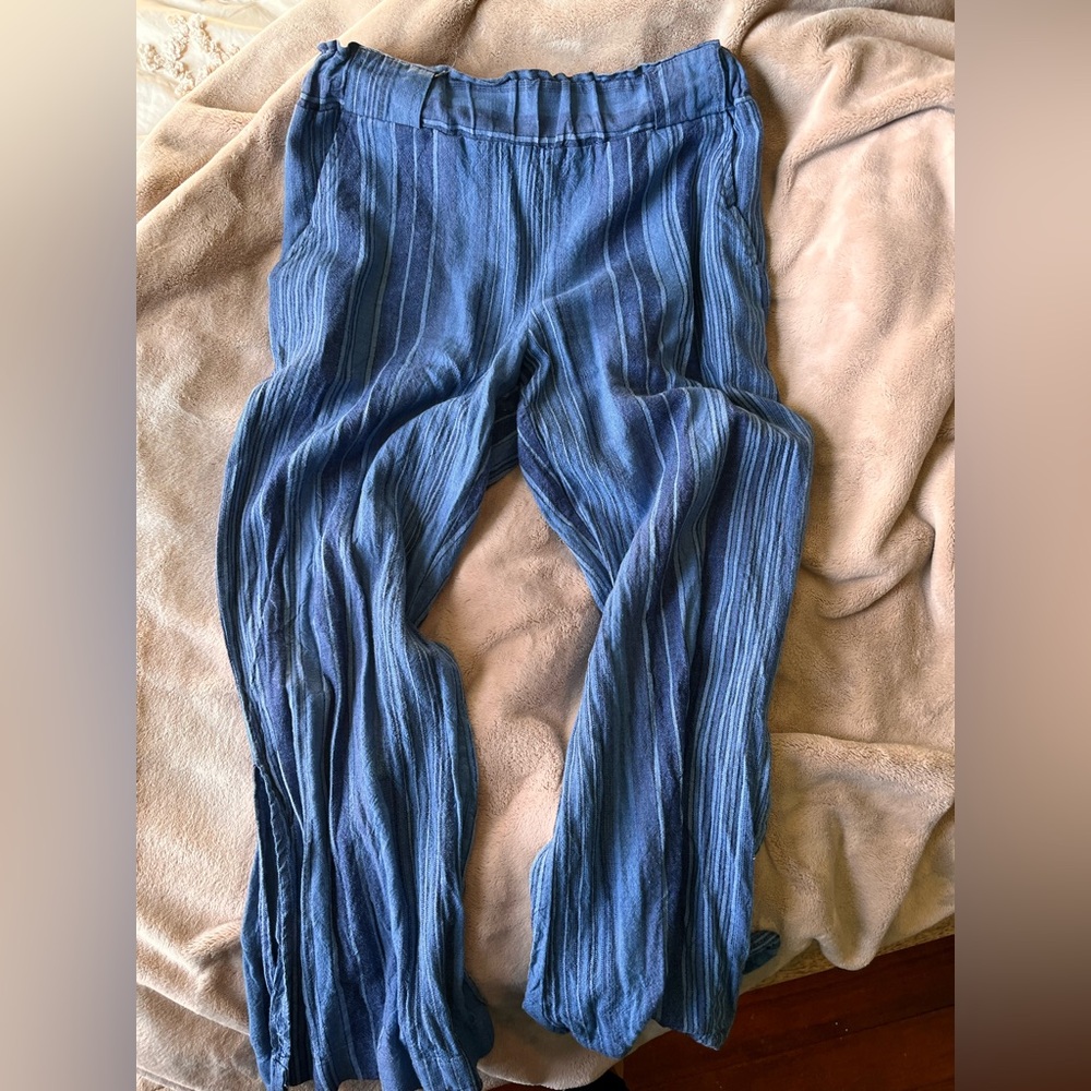 Indigo Rein Plaid Blue Pants